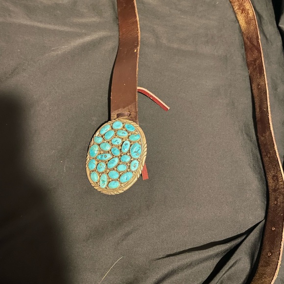 turquoise belt buckle - Picture 4 of 5